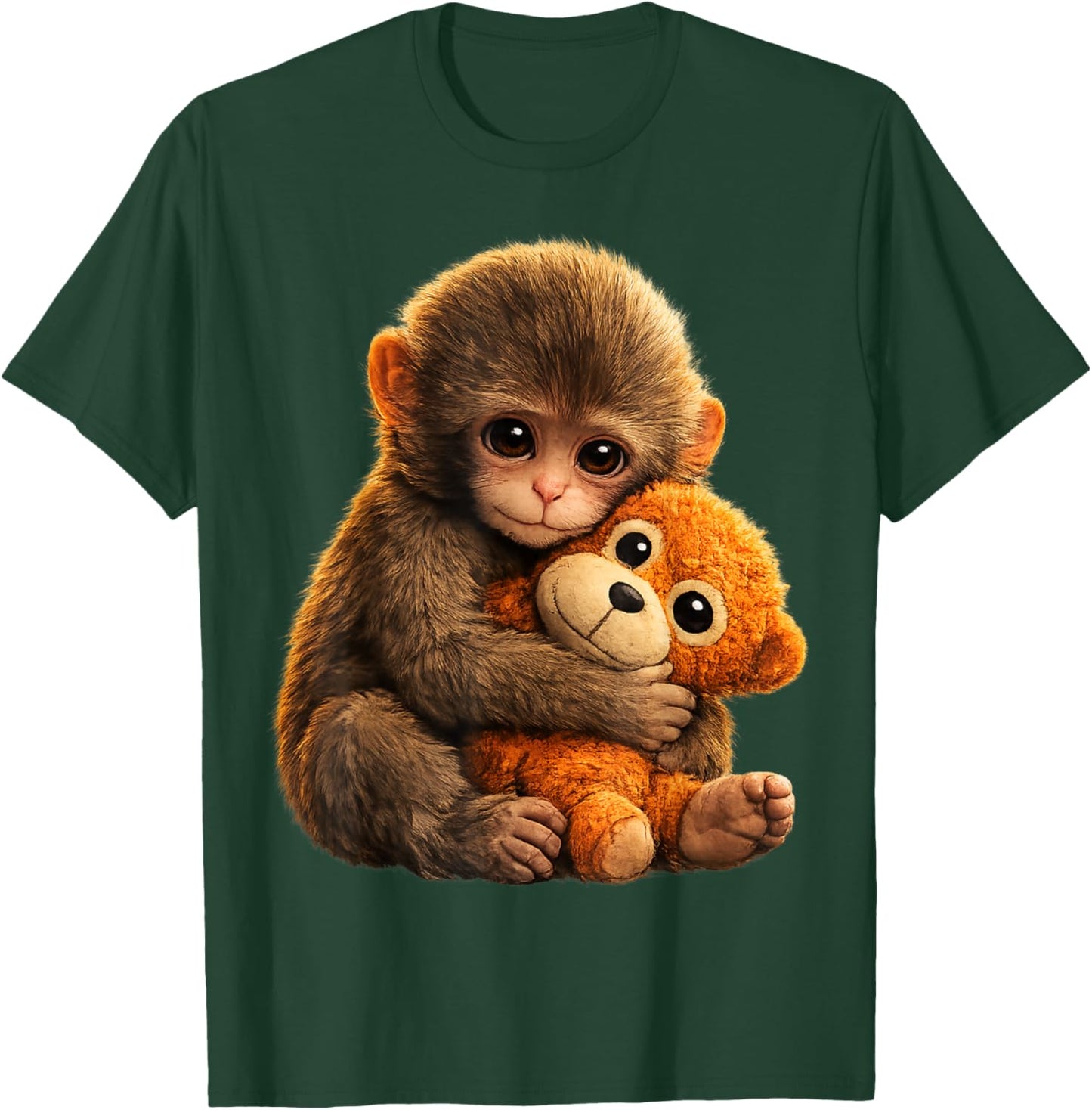 Cute Baby Monkey Punch Viral Zoo Japan Design T-Shirt - T-Shirt | Forest