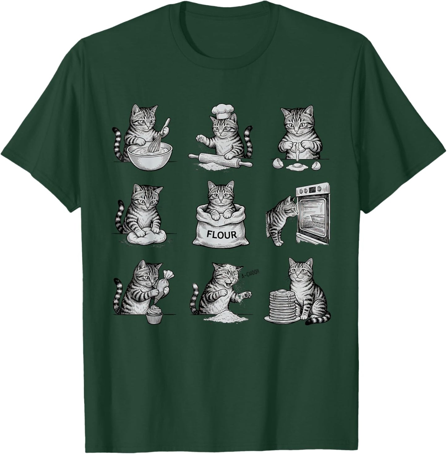 Cat Biscuits Bakery Cat Bakery Knead Em Cat Biscuits T-Shirt - T-Shirt | Forest