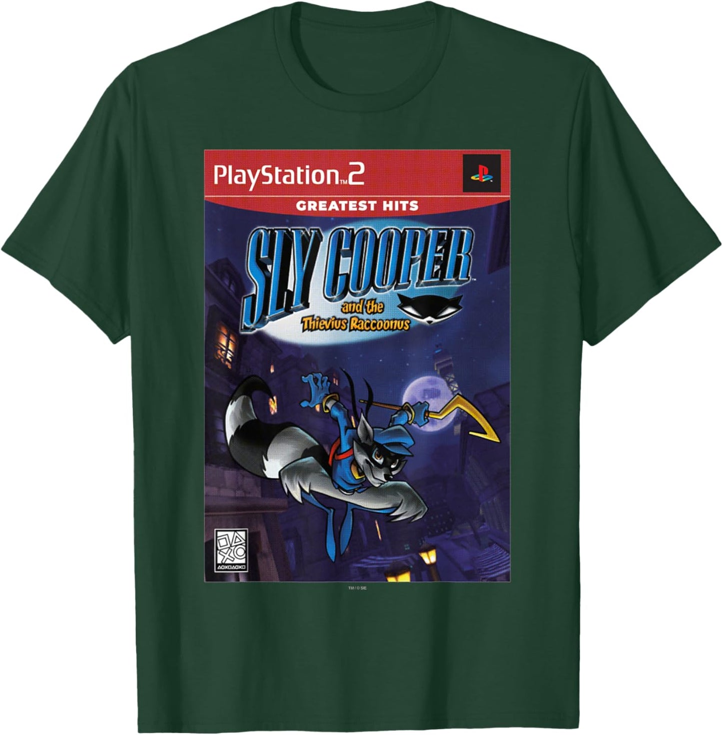 PlayStation Sly Cooper and The Thievius Raccoonus PS2 Hits T-Shirt - T-Shirt | Forest
