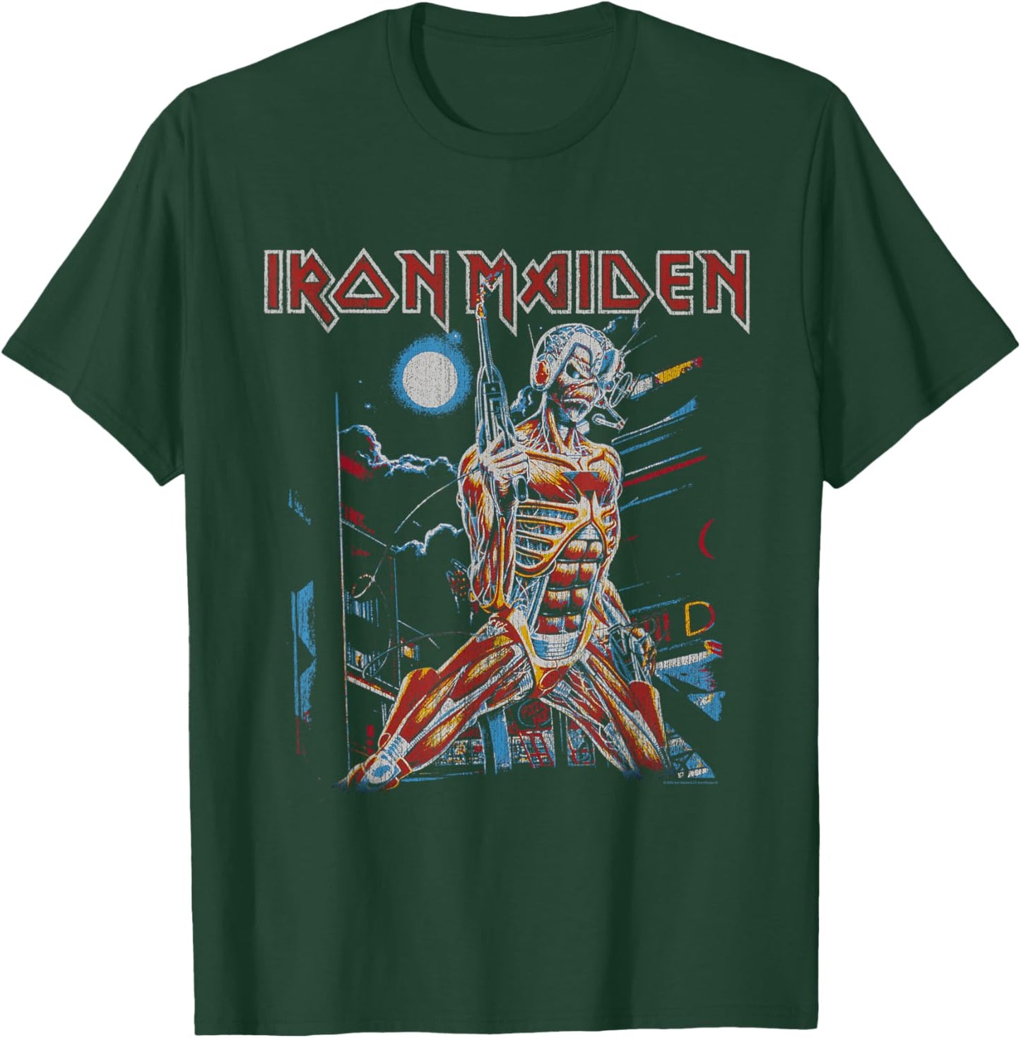 Iron Maiden - Vintage Cityscape T-Shirt - T-Shirt | Forest