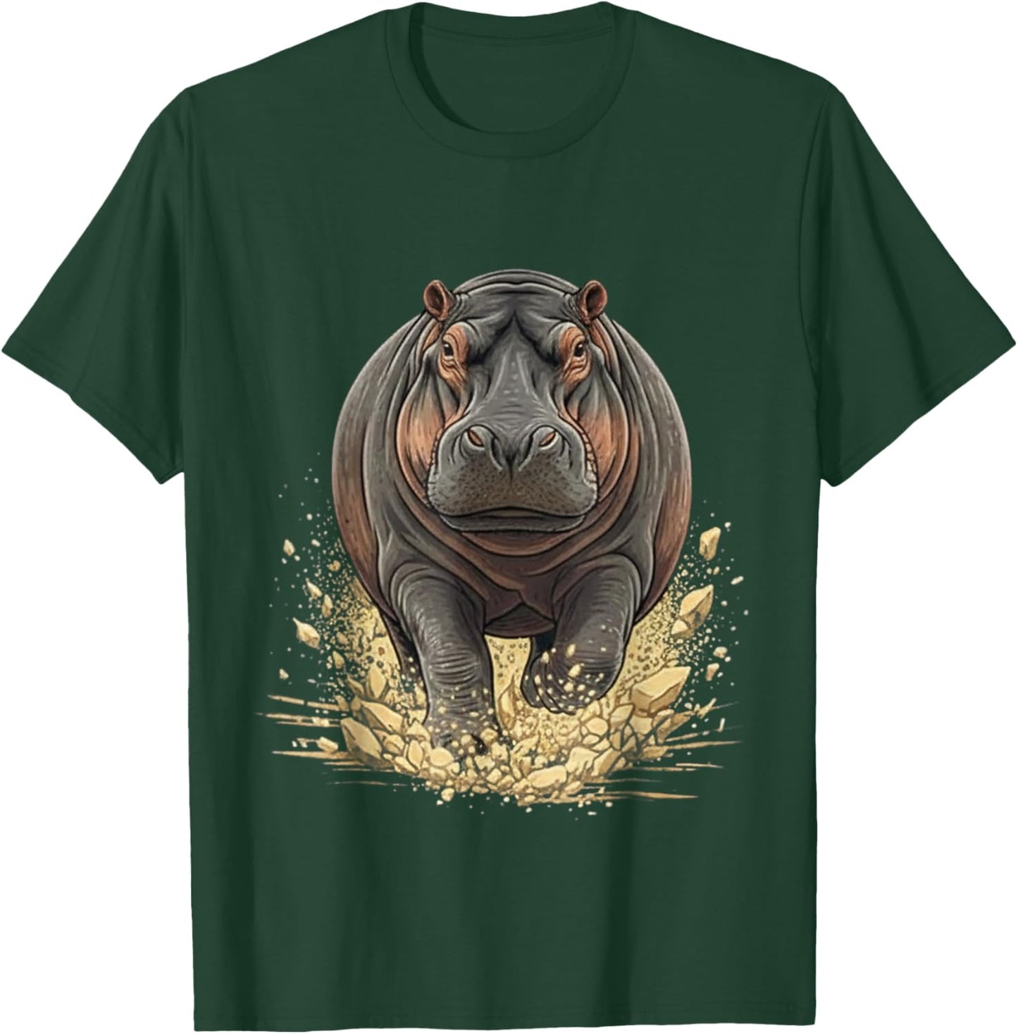 Hippo Hippopotamus for Mom Dad Kids Hippo Animal Lover T-Shirt - T-Shirt | Forest