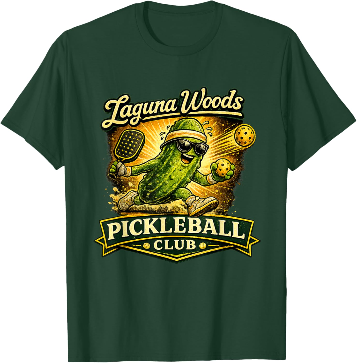 Laguna Woods Pickleball Club T-Shirt - T-Shirt | Forest