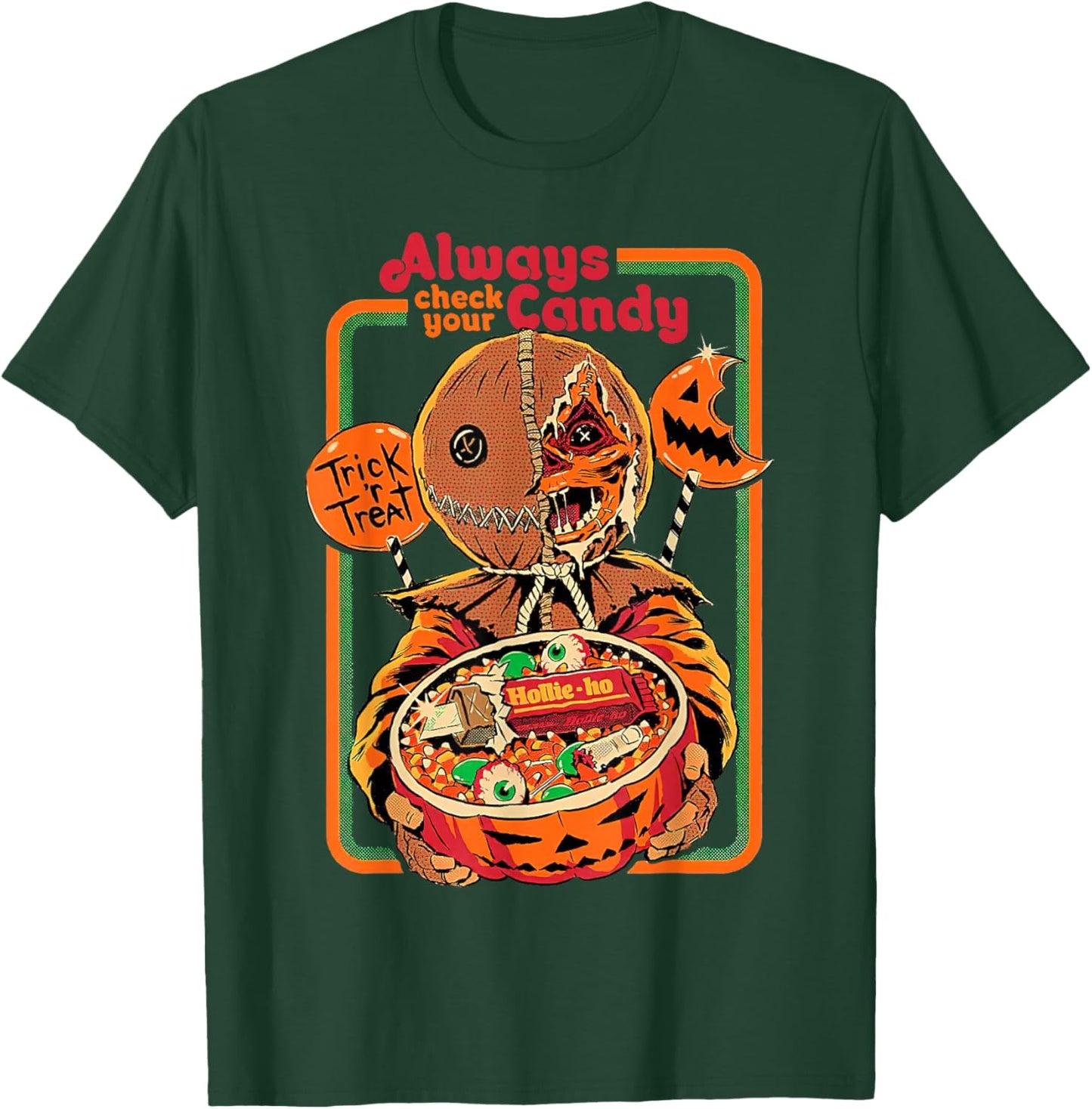 Trick 'r Treat Always Check Your Candy Halloween T-Shirt - T-Shirt | Forest