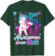 5th Birthday Shirt Girl 5 Year Old Gifts 5 Birthday Girl T-Shirt - T-Shirt | Forest