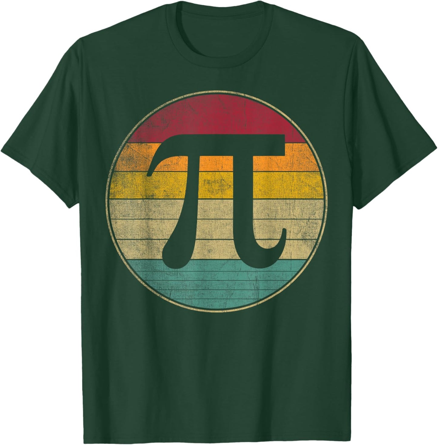 Retro Pi Vintage 3.14 Math Pie Symbol Pi Day T-Shirt - T-Shirt | Forest