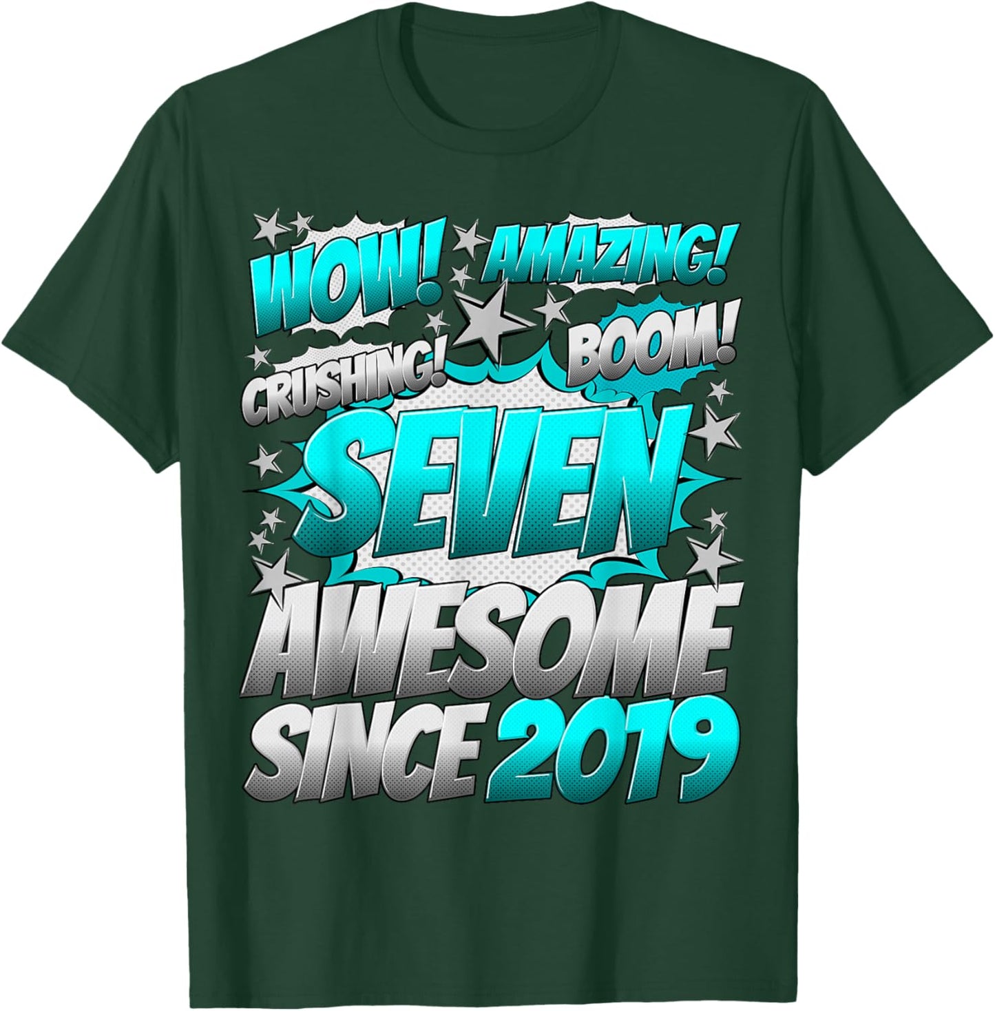 7 Year Old Gifts for Boys 7th Birthday Boy 7 Year Old Boy T-Shirt - T-Shirt | Forest