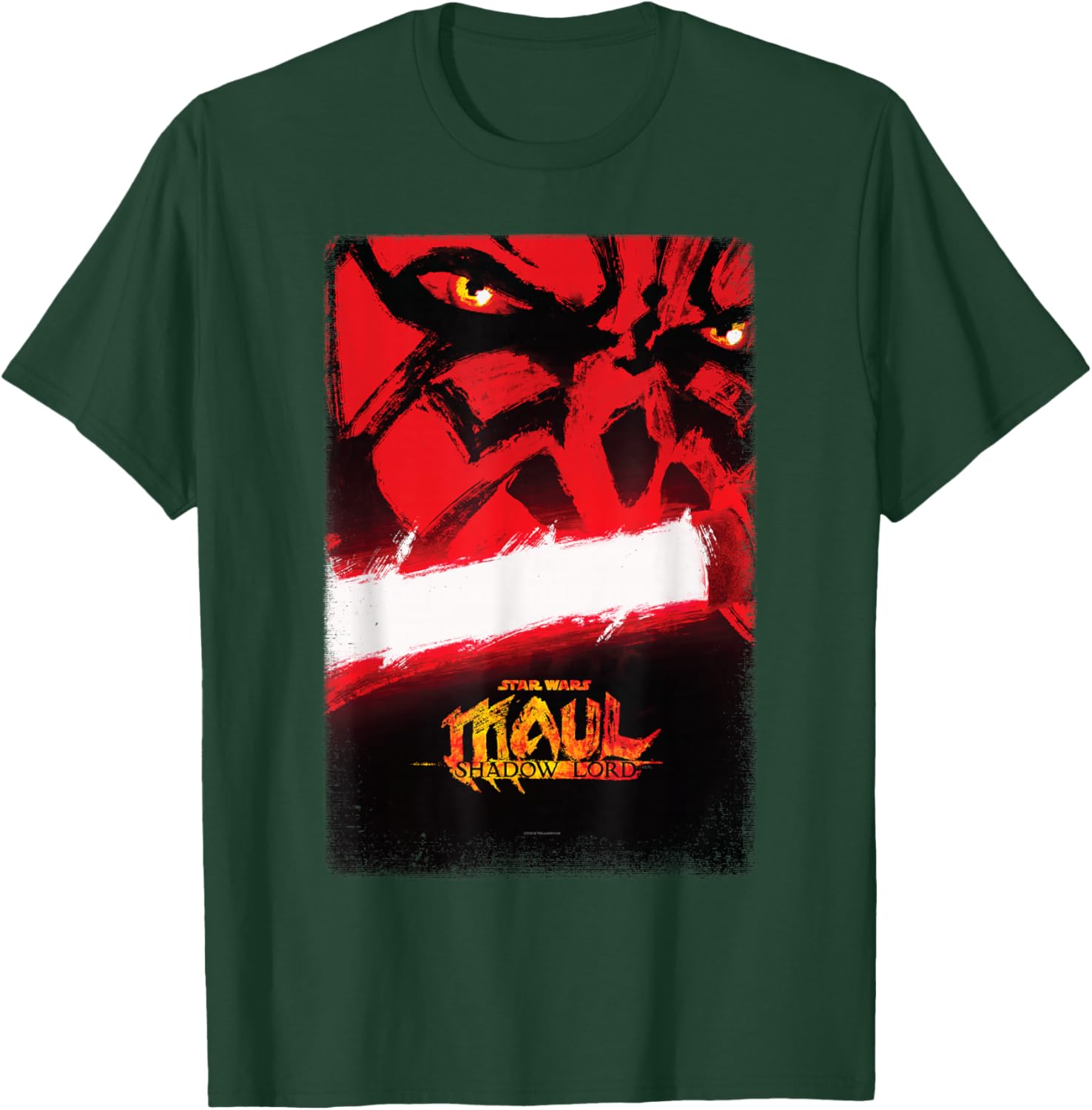 Star Wars Maul - Shadow Lord Official Pre-Release Poster Art T-Shirt - T-Shirt | Forest