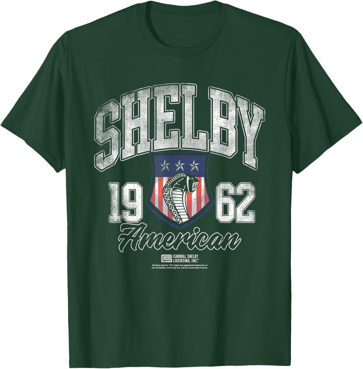 Carroll Shelby Snake American Shield T-Shirt - T-Shirt | Forest
