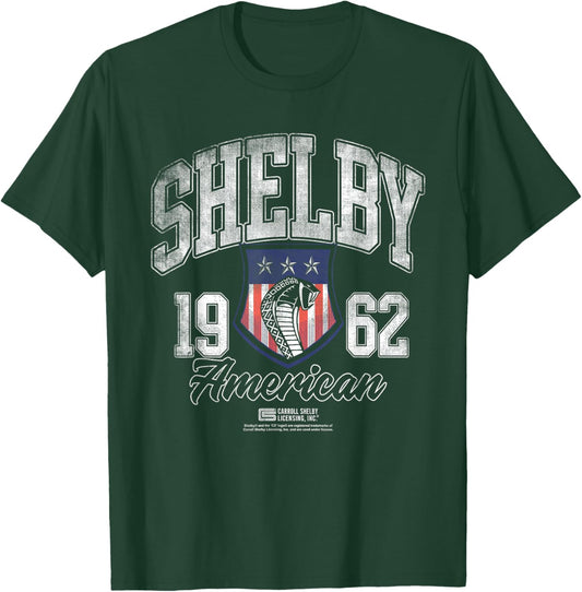 Carroll Shelby Snake American Shield T-Shirt - T-Shirt | Forest