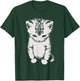 Sad Kitten Meme Standing Cat Funny Cat Meme Men Women Kids T-Shirt - T-Shirt | Forest