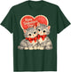 Vintage Valentine Kittens Retro Cute Cat T-Shirt - T-Shirt | Forest
