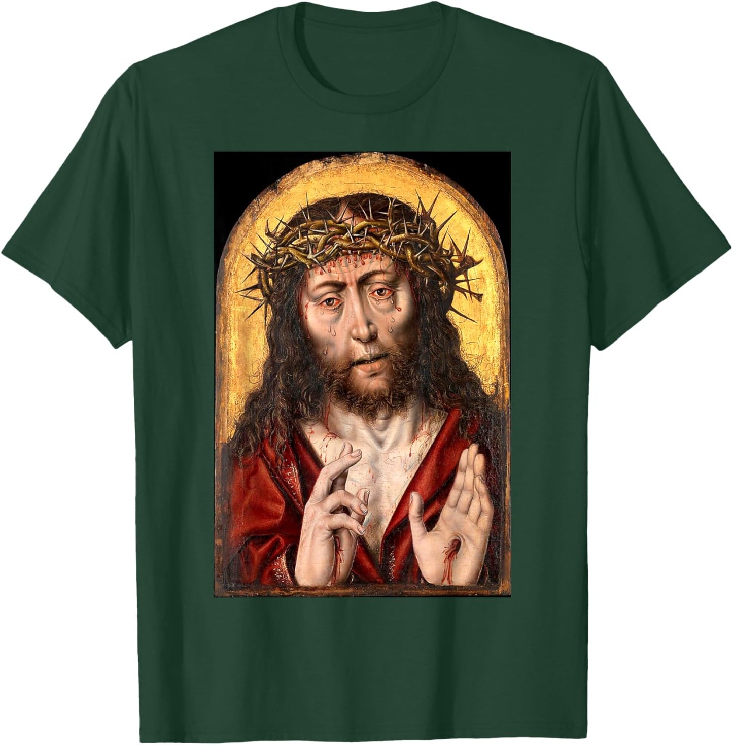 Jesus Christ Man of Sorrows Painting 1525 T-Shirt - T-Shirt | Forest