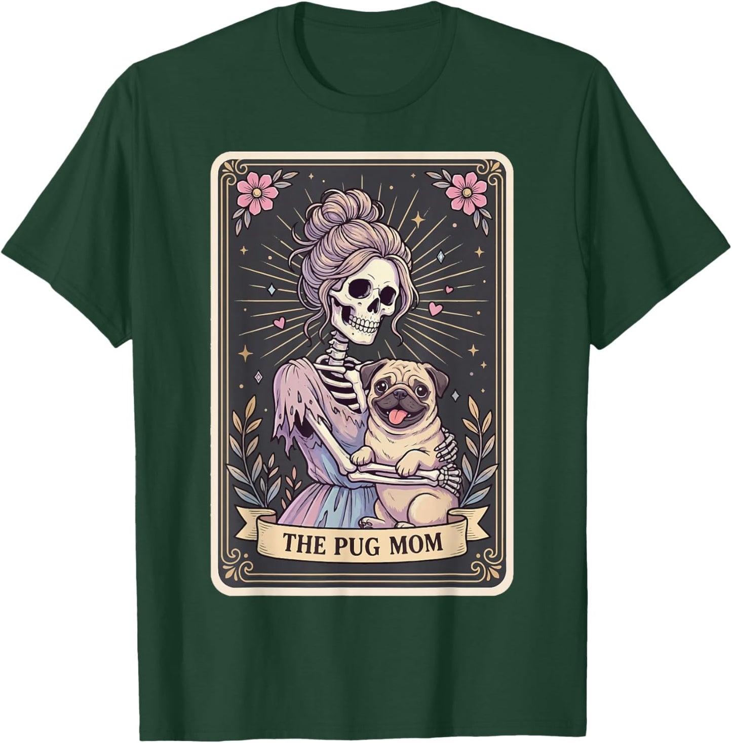 The Pug Mom Tarot Card T-Shirt - T-Shirt | Forest