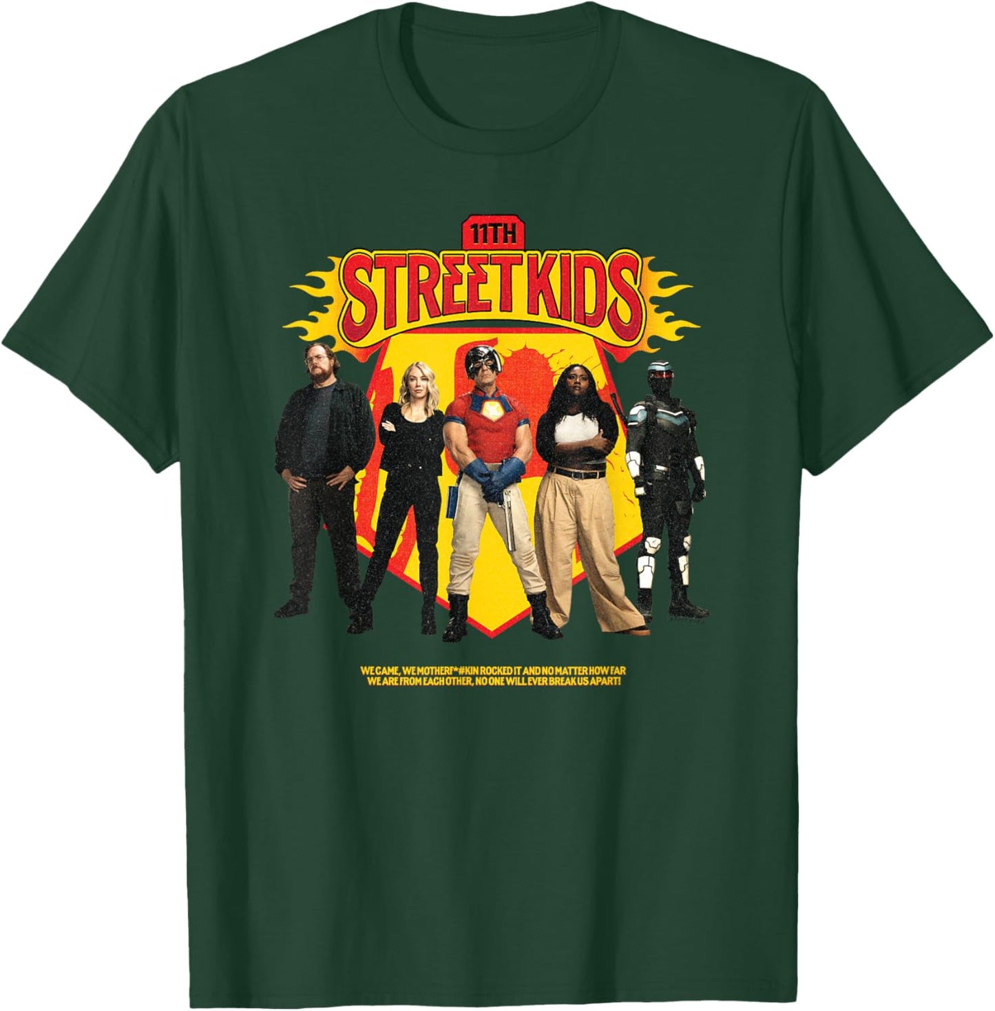 DC Comics Peacemaker 11th Street Kids Distressed Poster T-Shirt - T-Shirt | Forest
