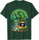 Shamrock Tree Leprechaun Hat Pitbull Dog St Patricks Day T-Shirt - T-Shirt | Forest