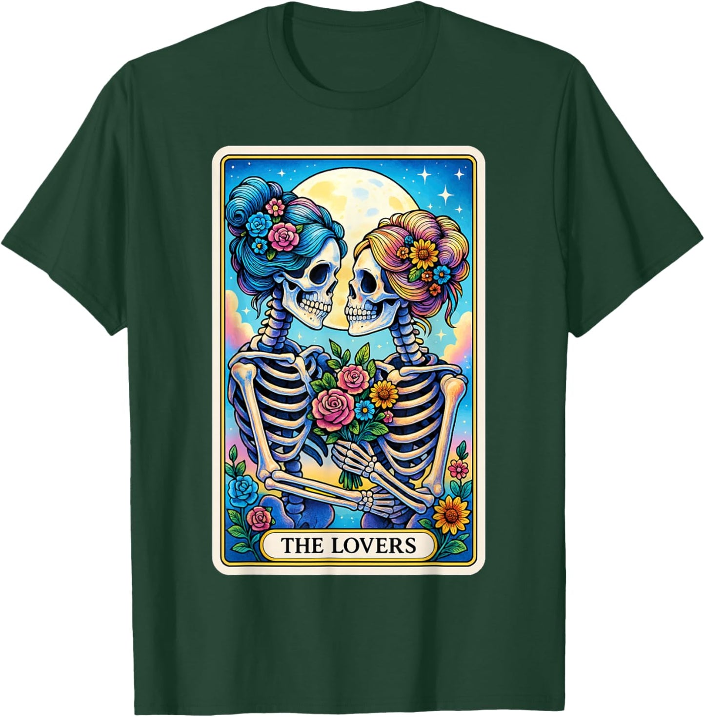 The Lovers Lesbian Tarot Card T-Shirt - T-Shirt | Forest