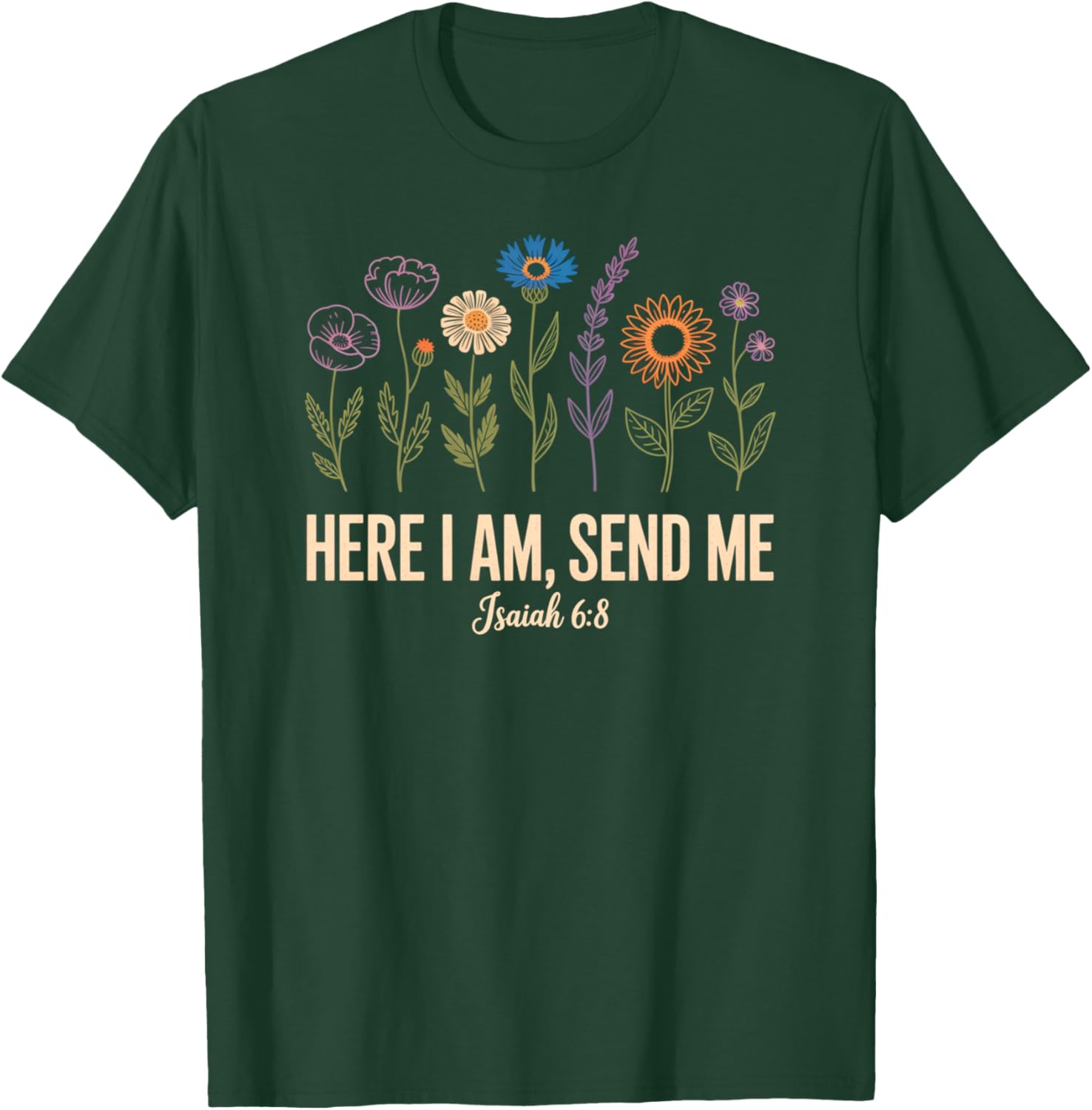 Here I Am Send Me Women T-Shirt - T-Shirt | Forest