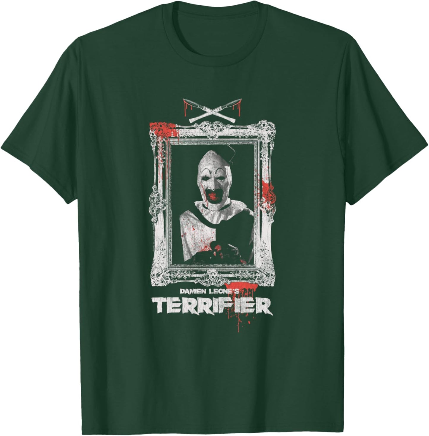 Terrifier Art the Clown Bloody Fancy Frame Horror Movie T-Shirt - T-Shirt | Forest