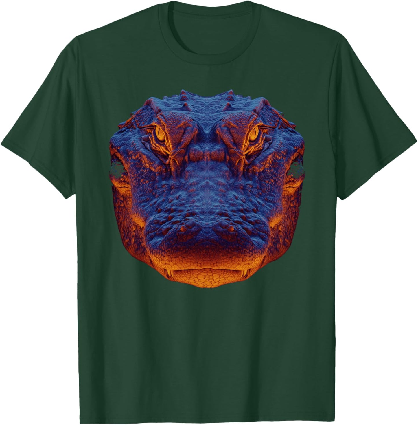 Crocodile Alligator Gator Face T-Shirt - T-Shirt | Forest