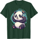 Cute Dj Panda With Headphones Kawaii T-Shirt - T-Shirt | Forest