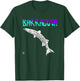 Funny Barracuda Fish Half Colors Aqua/Purple T-Shirt - T-Shirt | Forest