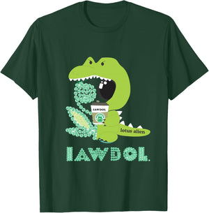 Lotus alien made with IAWDOL logos T-Shirt - T-Shirt | Forest