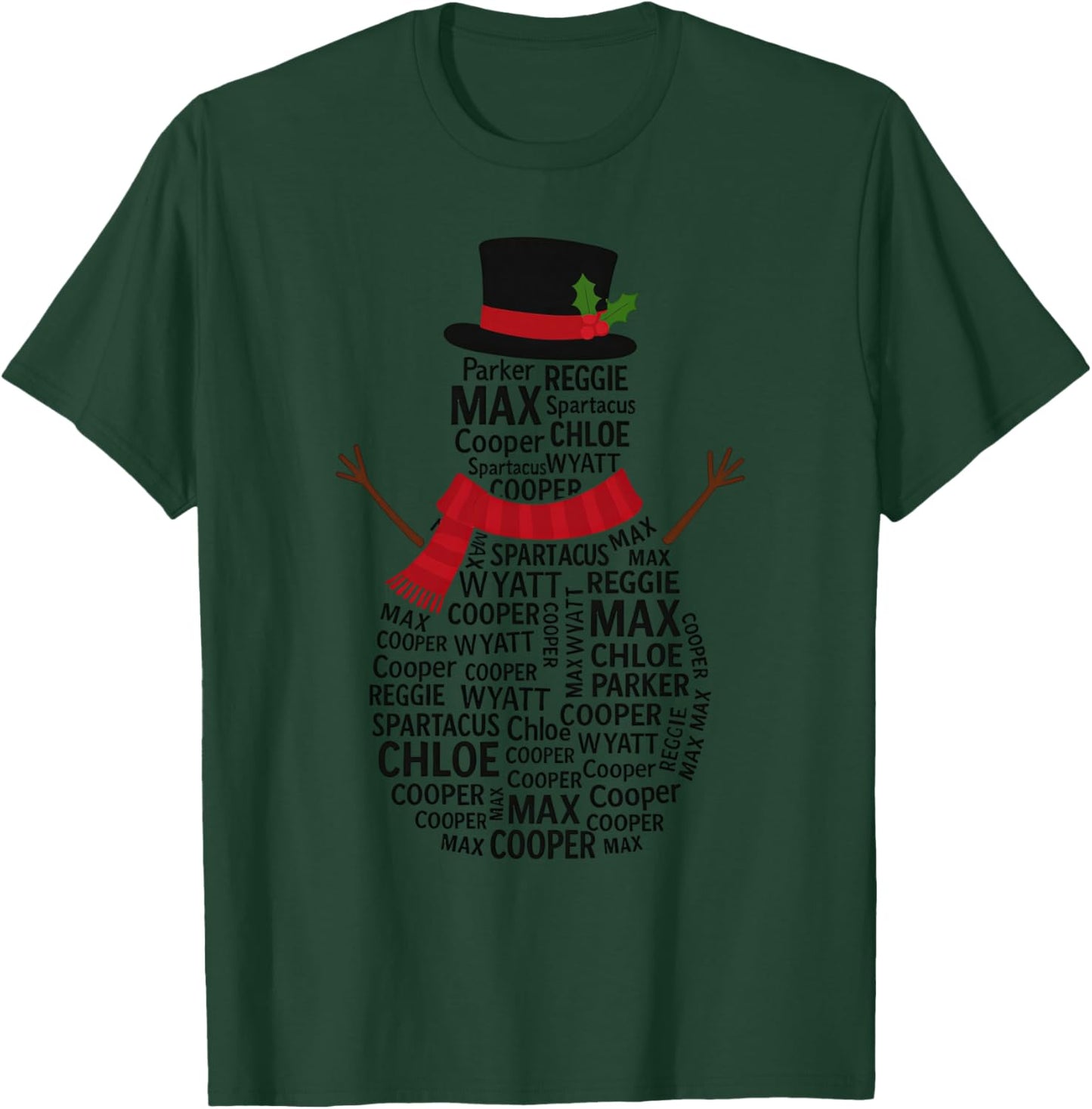 Sullivan Christmas Pets 2025 T-Shirt - T-Shirt | Forest