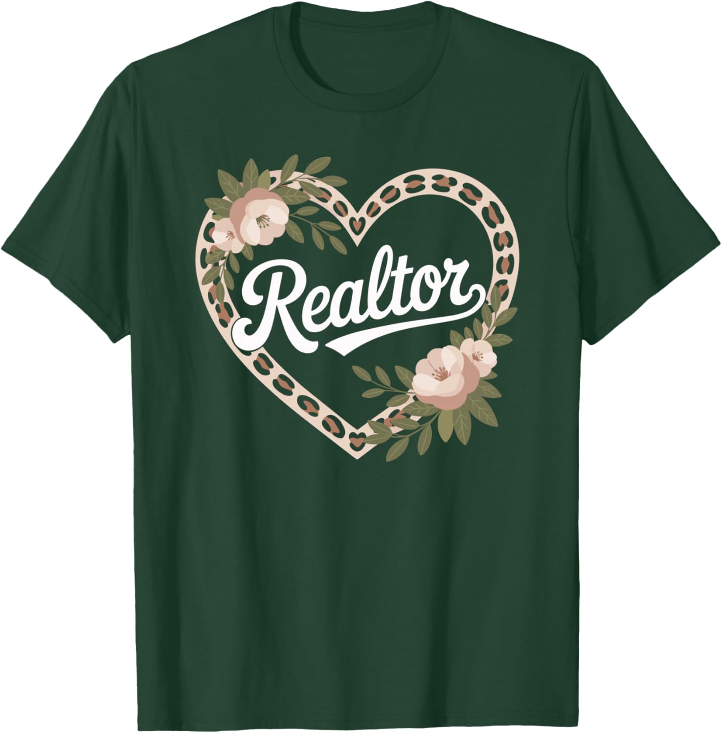 Realtor Heart T-Shirt - T-Shirt | Forest