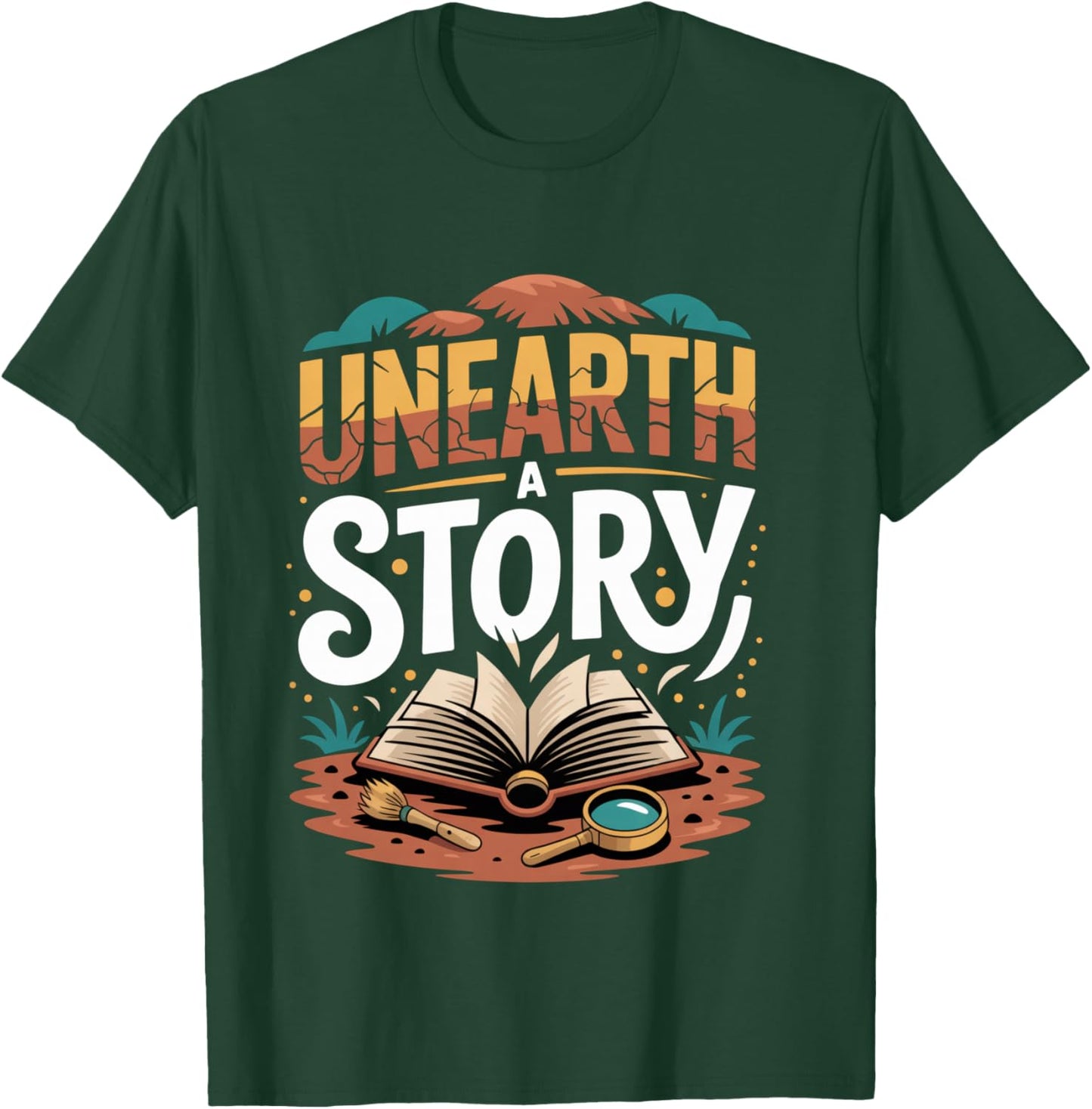 Unearth A Story 2026 Reading T-Shirt - T-Shirt | Forest