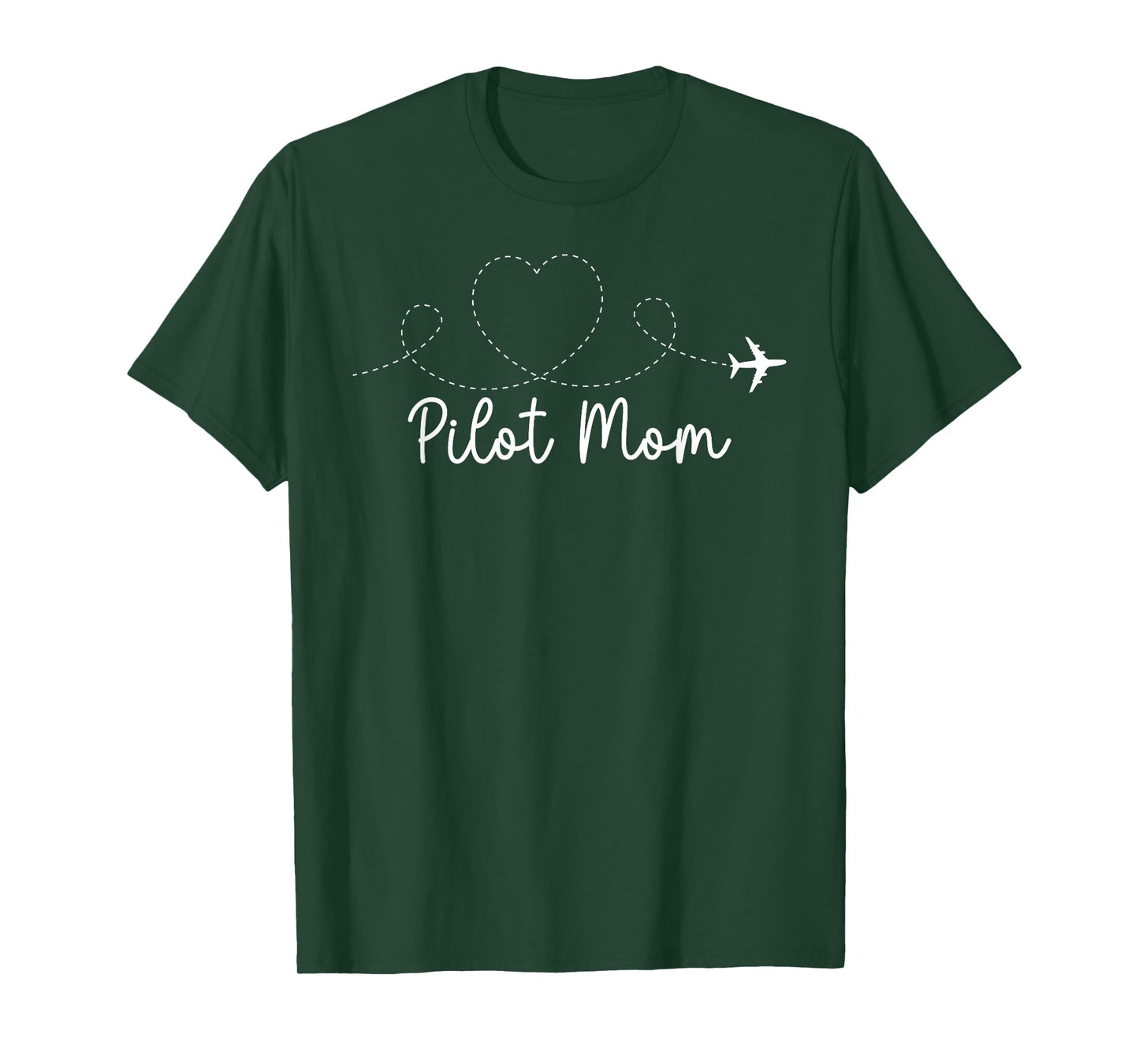 Pilot Mom of A Pilot Mama Heart Pilot Mother T-Shirt