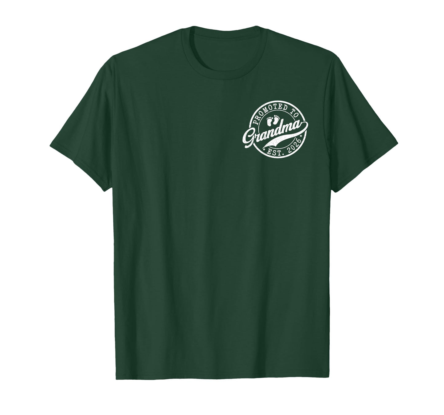 Promoted to Grandma est. 2026 Grandparents Baby Announcement T-Shirt