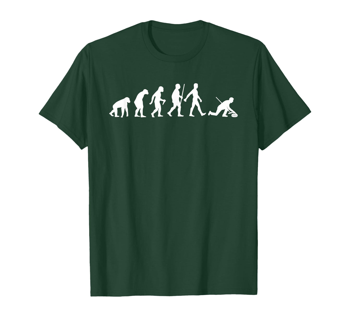 Cool Curling Art for Men Women Stone Sport Curling Player T-Shirt