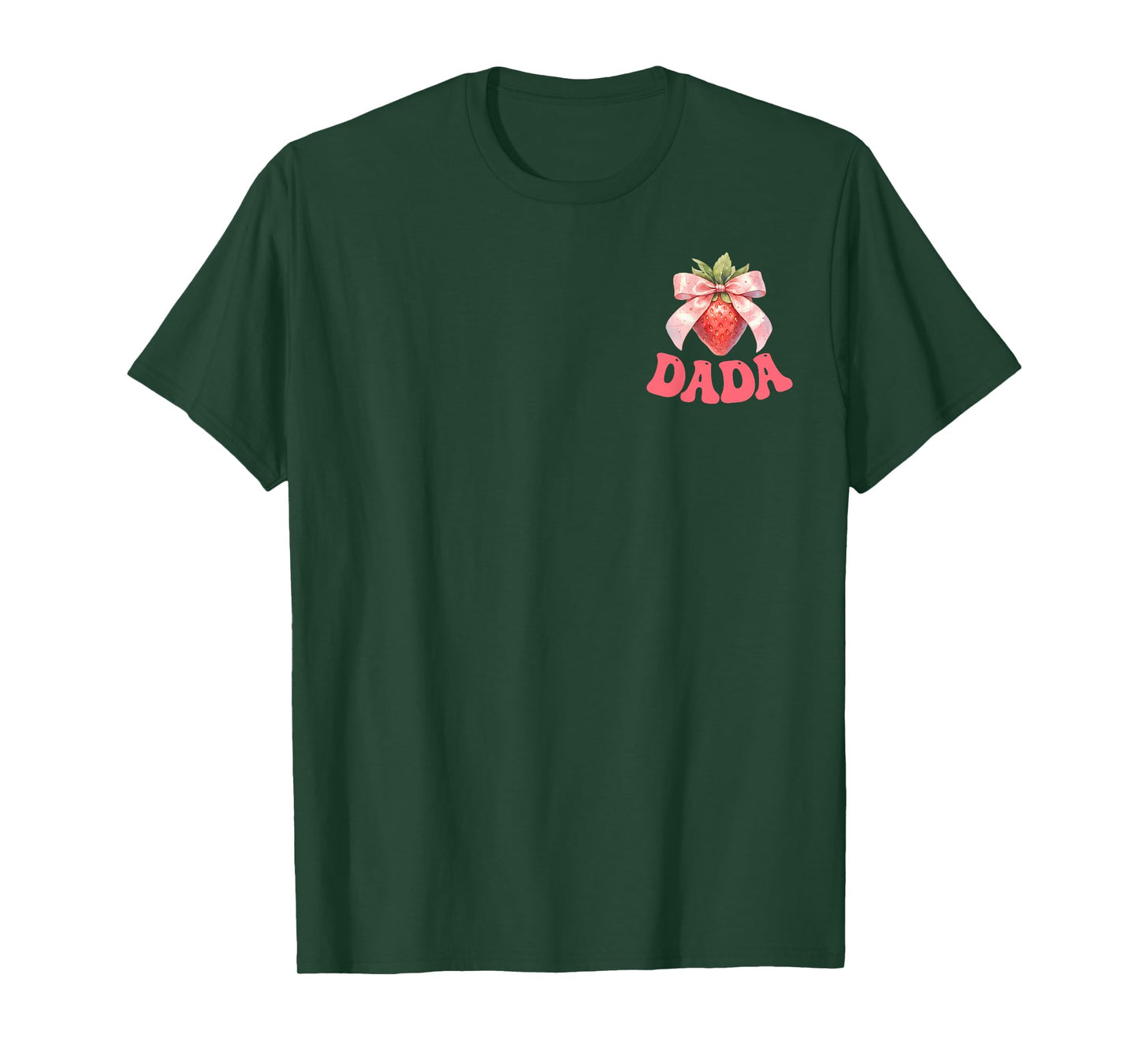 Funny Strawberry 1st Birthday Dada of Birthday Girl Matching T-Shirt