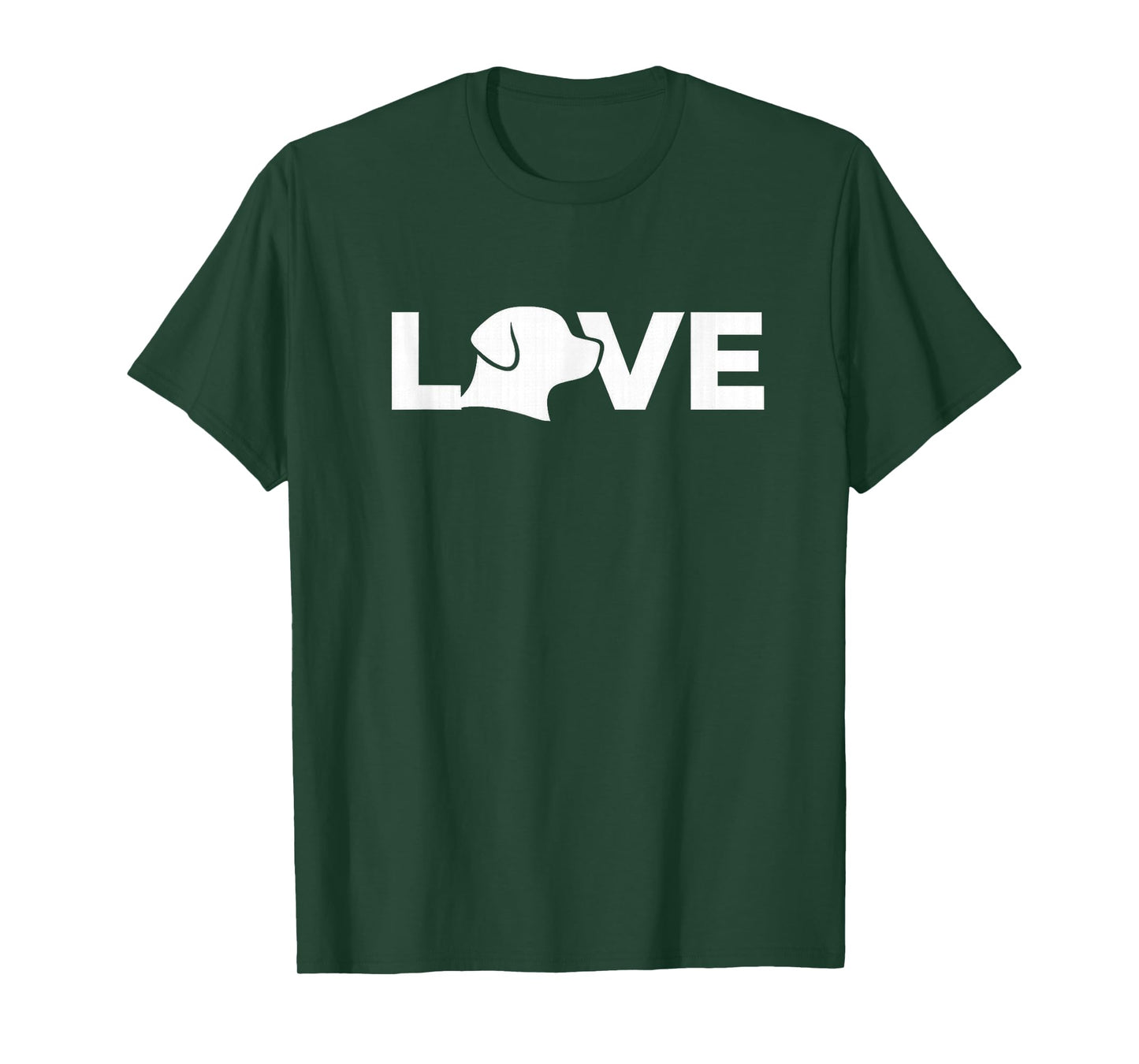 Love Dog Silhouette Shirt – Cute Pet Lover Valentine Tee T-Shirt
