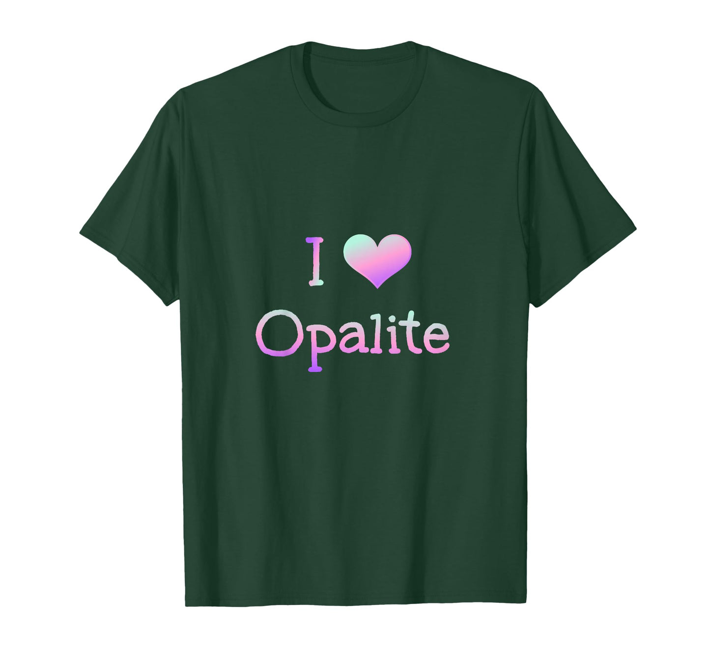 I Love Opalite Heart Personalized Sister Brother Toddler Tee T-Shirt
