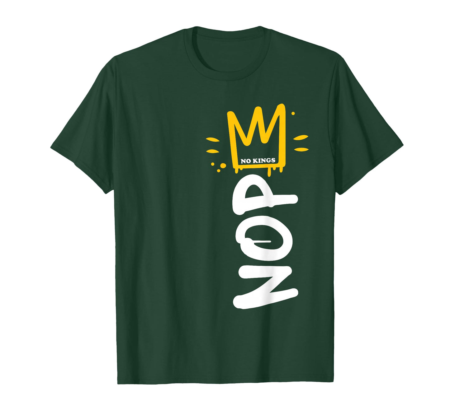 No Kings Day 2025 Protest Sign Vertical Nope Men Women Kids T-Shirt