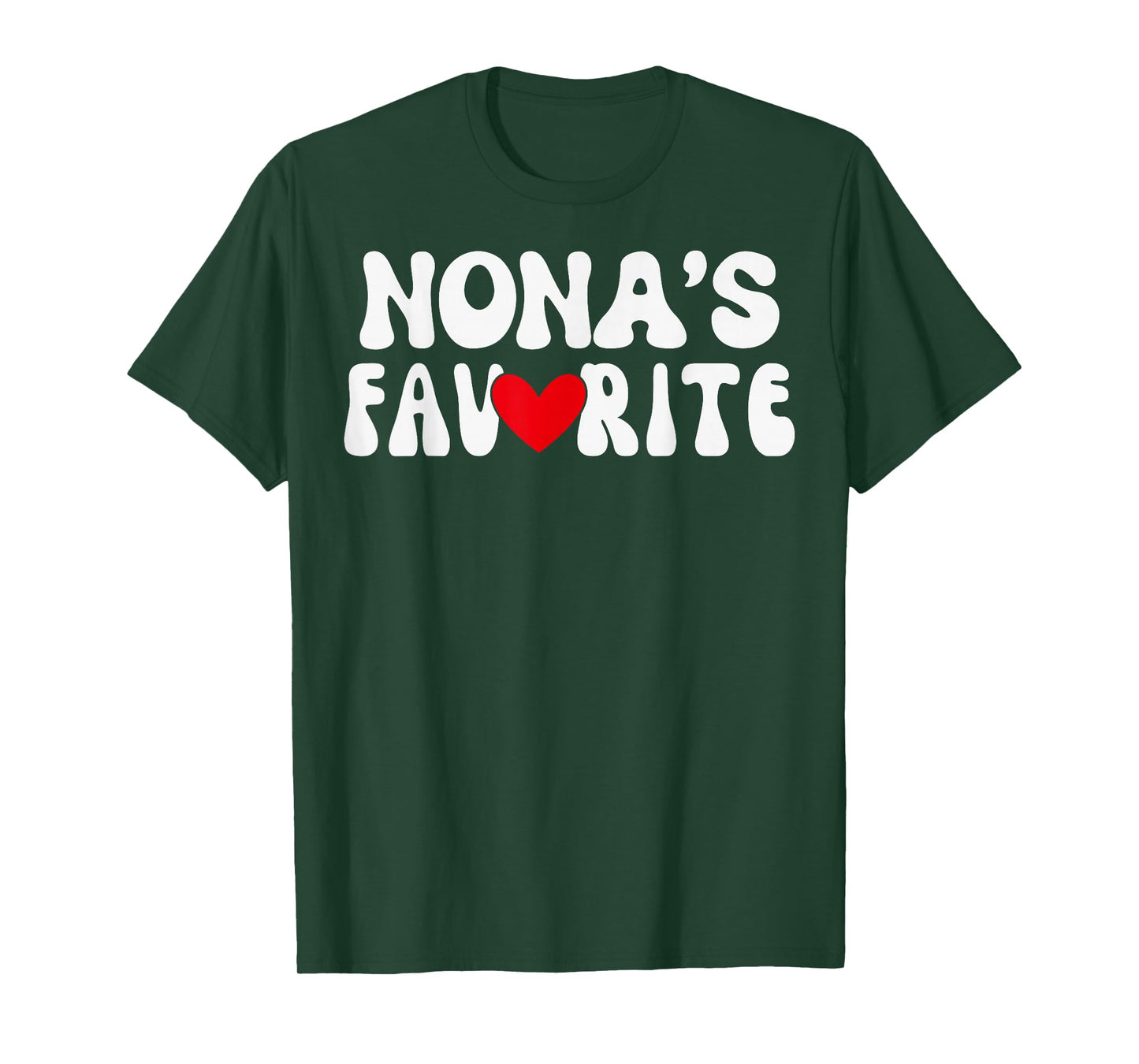 Nona’S Favorite Funny Grandparent Grandchild Vintage Humor T-Shirt