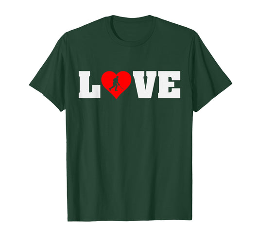 Ice Hockey Lover Player Red Heart Youth Boys & Girls T-Shirt