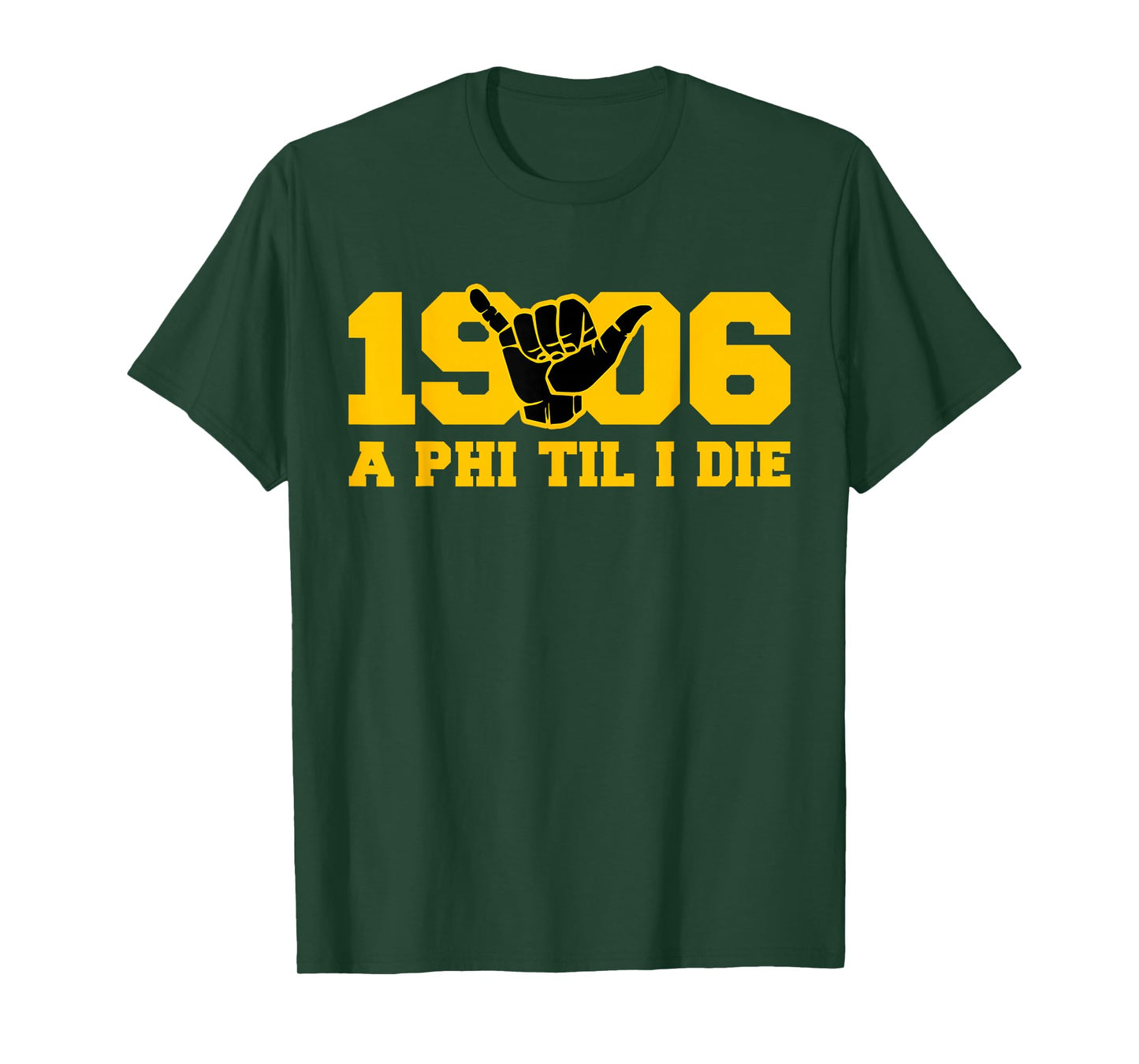 Mens Alpha African 1906 Fraternity Hand Sign Matching T-Shirt