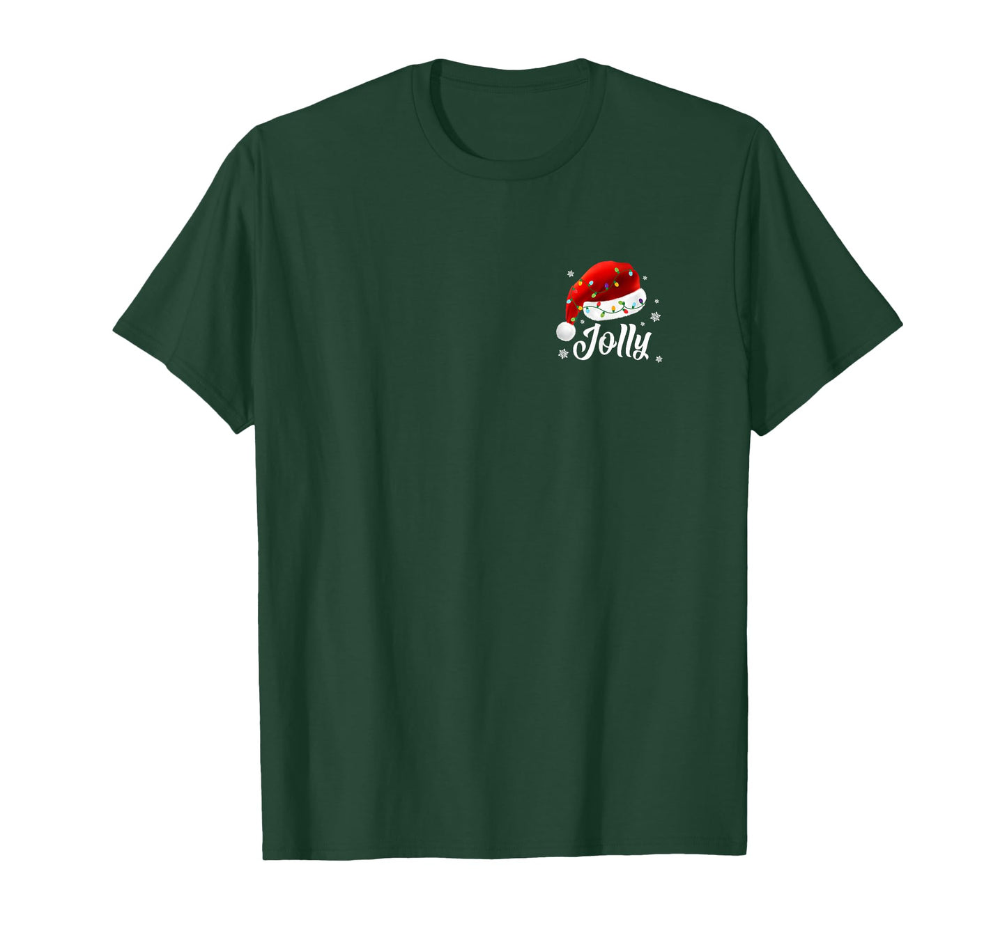 Jolly Subtle Minimal Christmas Funny Holiday Party Simple T-Shirt