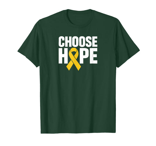 Hope: Pediatric Cancer Awareness Support T-Shirt