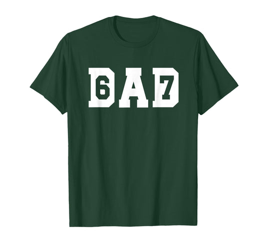 Dad 67 Meme Slang Father's Day Funny Brainrot Six Seven Dad T-Shirt