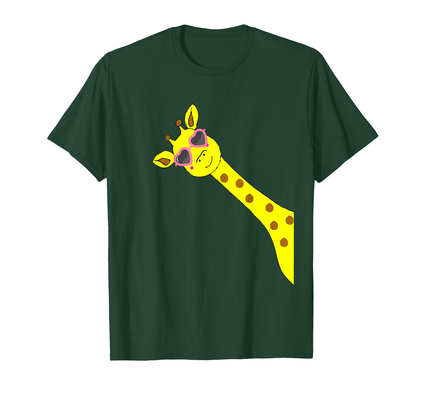 Funny Giraffe with Sunglasses Zoo Lover Africa Safari T-Shirt