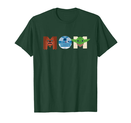 Star Wars Mom Character Letters Family Trip Matching Gift T-Shirt