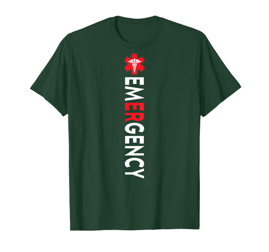 Emergency Department Emergency Room Nurse ER Nurse Back of T-Shirt