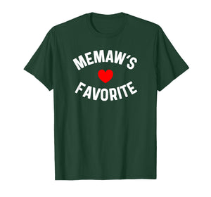 I'm Memaw's Favorite Grandchild Grandson Granddaughter T-Shirt