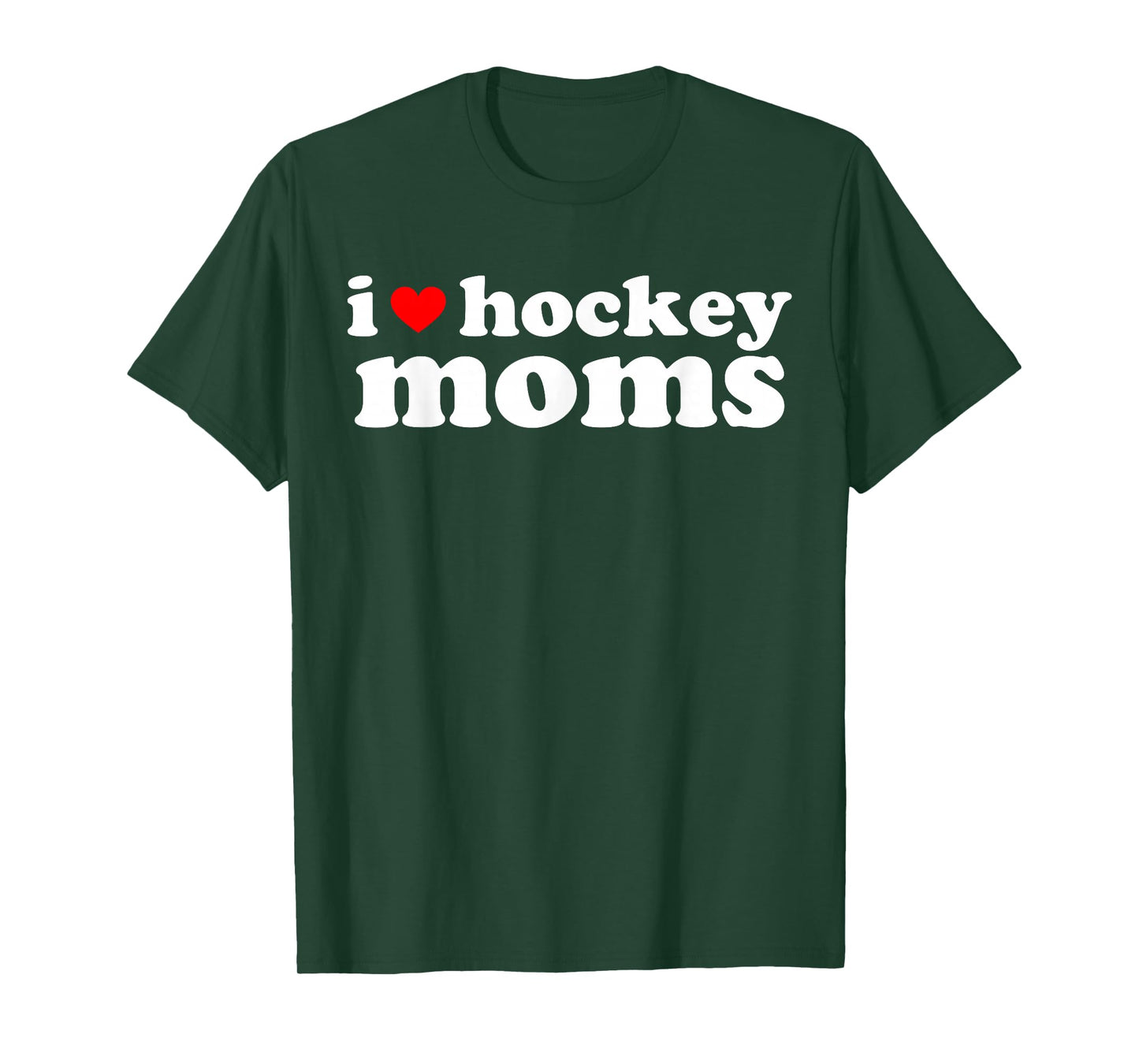 Retro I Love Hockey Moms I Heart Hockey Moms Sport Mom Life T-Shirt