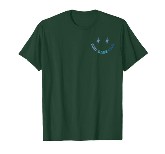 Cool Dads Club Retro Groovy Dad Father's Day 2 Sided T-Shirt