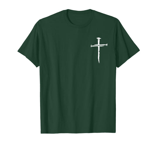 The Way The Truth The Life Christian Faith Based Nails Cross T-Shirt