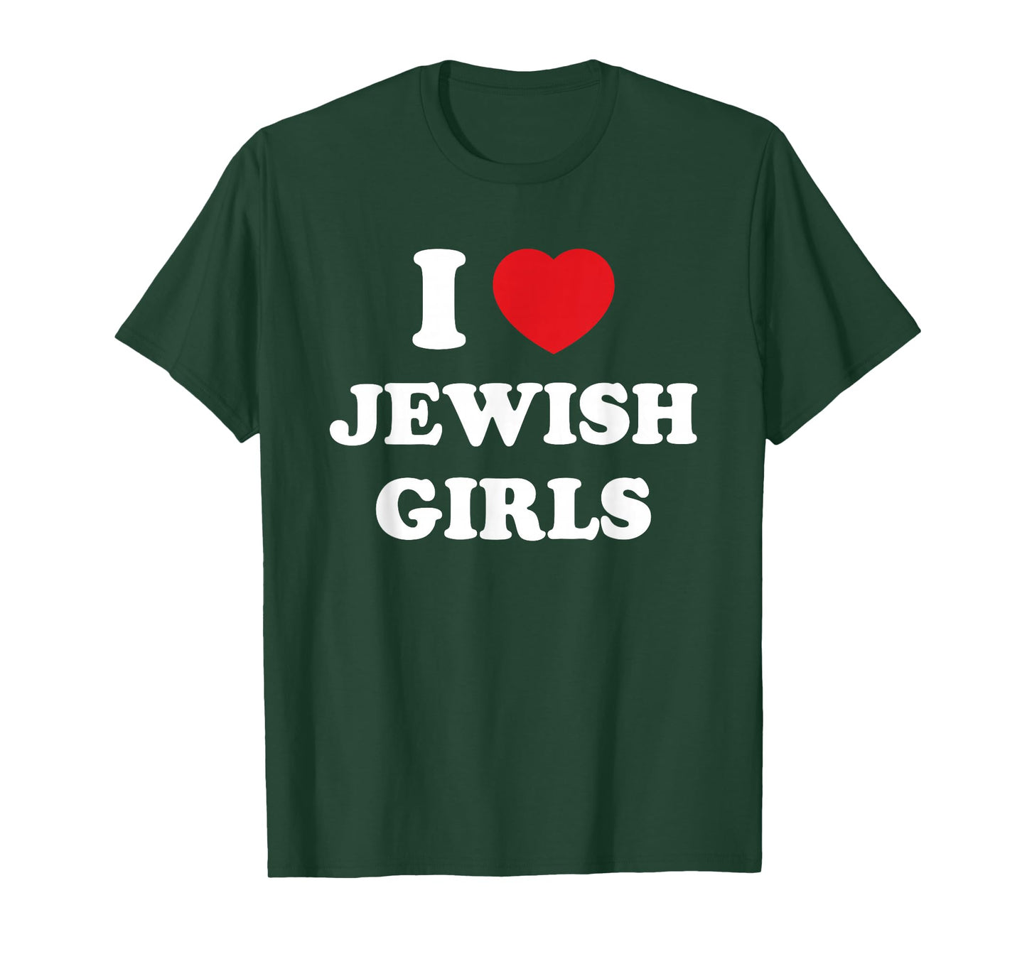 I Heart (Love) Jewish Girls, Heritage Heartwear T-Shirt